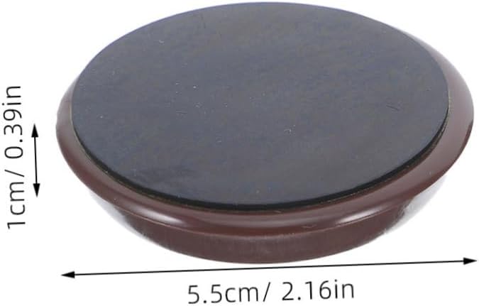 5Pcs Round Plastic Furniture Cups Non Slip Grippers For Caster Wheels 5 5X5 5X1 CM Office Floor Protectors - Image 2